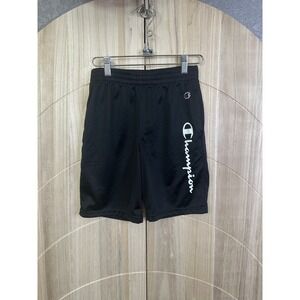 Champion‎ Kids Mesh Shorts Black Activewear Athletic Logo M